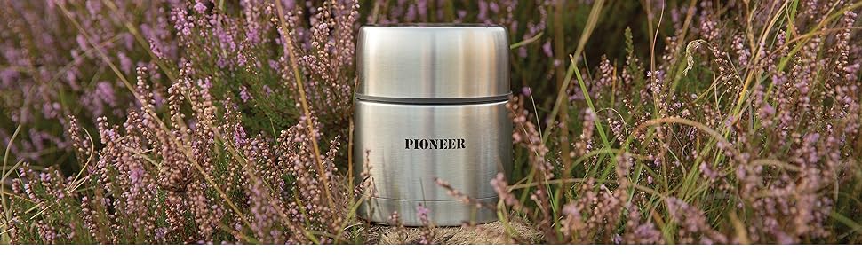 Pioneer Stainless Steel Insulated Drink Bottle - 200ml Double Wall Thermos Food Container - Keeps Hot 6h, Cold 24h - Leakproof, BPA-Free - Green