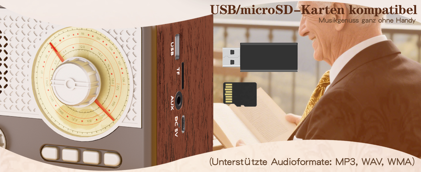 Портативна радіоприймач AM/FM/SW з сонячною батареєю, Bluetooth, USB/TF/AUX, для кемпінгу та подорожей. Підходить як подарунок для чоловіків