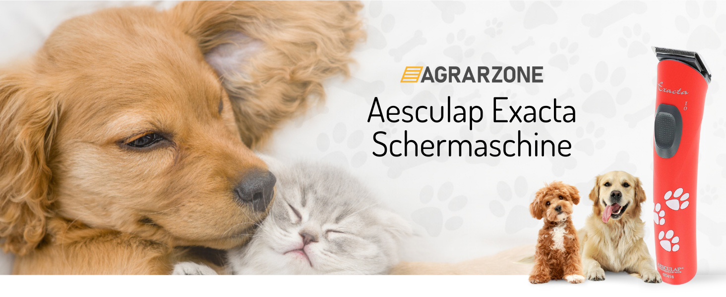 Машинка для стрижки собак Agrarzone Edition Aesculap Exacta - з запасним ножем, тиха, без вібрації, для собак та котів