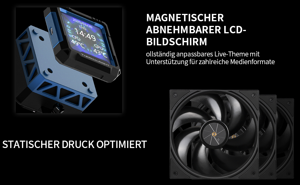 Система рідинного охолодження процесора Thermalright Frozen Warframe 360 Black ARGB з 2.4