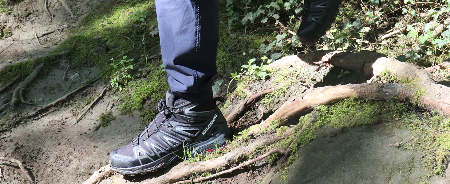 Черевики трекінгові Salomon X Ultra Pioneer Mid Gore-Tex, 42 EU, чорний/магнітний/монумент