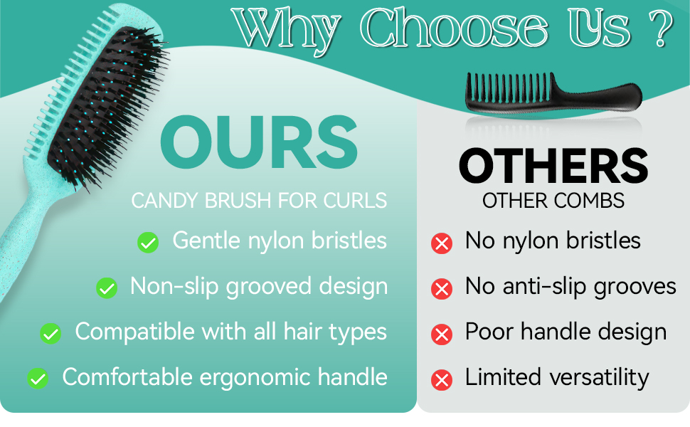 Щітка для локонів Lockenbürste: антистатична стилінг-щітка з вентиляційним дизайном для мокрого та сухого волосся, ідеальна для кучерявого волосся та створення об'єму (зелена)