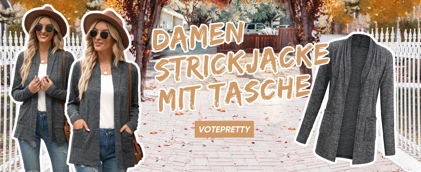 Жіноча легка в'язана жилетка VOTEPRETTY, сірий колір, розмір L