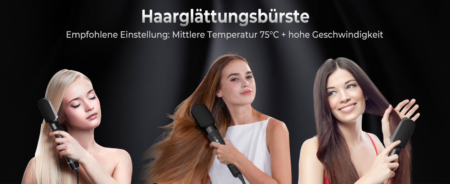 UKLISS Airstyler Pro 7-в-1: фен, стайлер, локони, випрямлення. Без екстремального нагріву, чорний/білий золотий