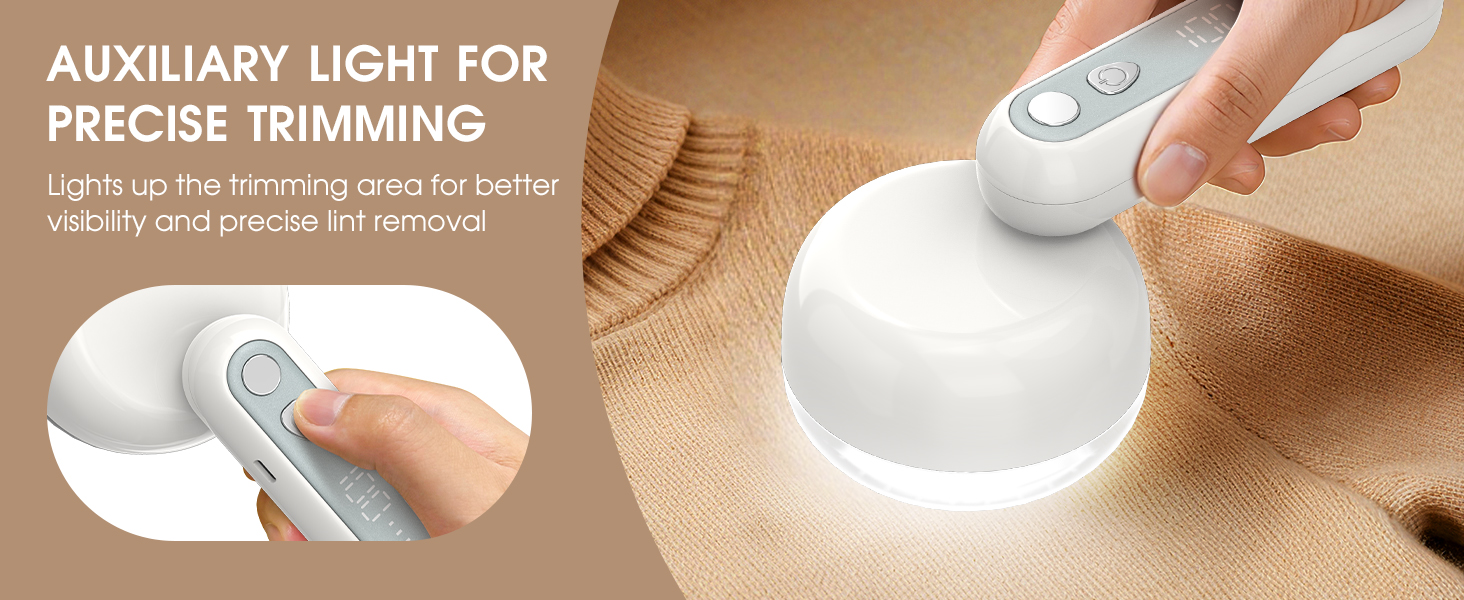 Електричний видальник ворсу COPPA з 6 лезами, 3 швидкості, перезаряджається, для одягу, з індикатором заряду