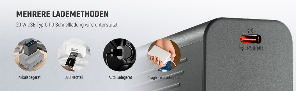 Зарядний пристрій NEEWER Micro USB для акумуляторів Sony NP-F550/F750/F960/F970, NP-FM50/FM70/FM90, QM71D, 91D, NP-F500H/F55H (2 шт. NP-F970)