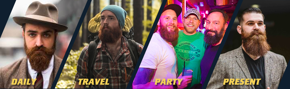 Електричний випрямляч для бороди чоловічий з LED-дисплеєм, керамічний та іонний, для подорожей та дому