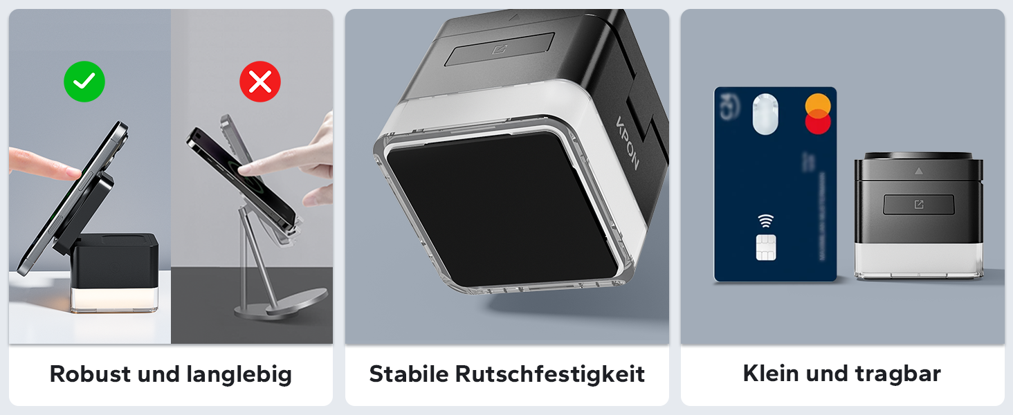 База для зарядки Apple Watch та iPhone KPON Magsafe 3-в-1, сумісна з iPhone 17/16/15/14/13/12/Air/Pro Max, Apple Watch 11/10/9, AirPods (Сірий/Чорний)