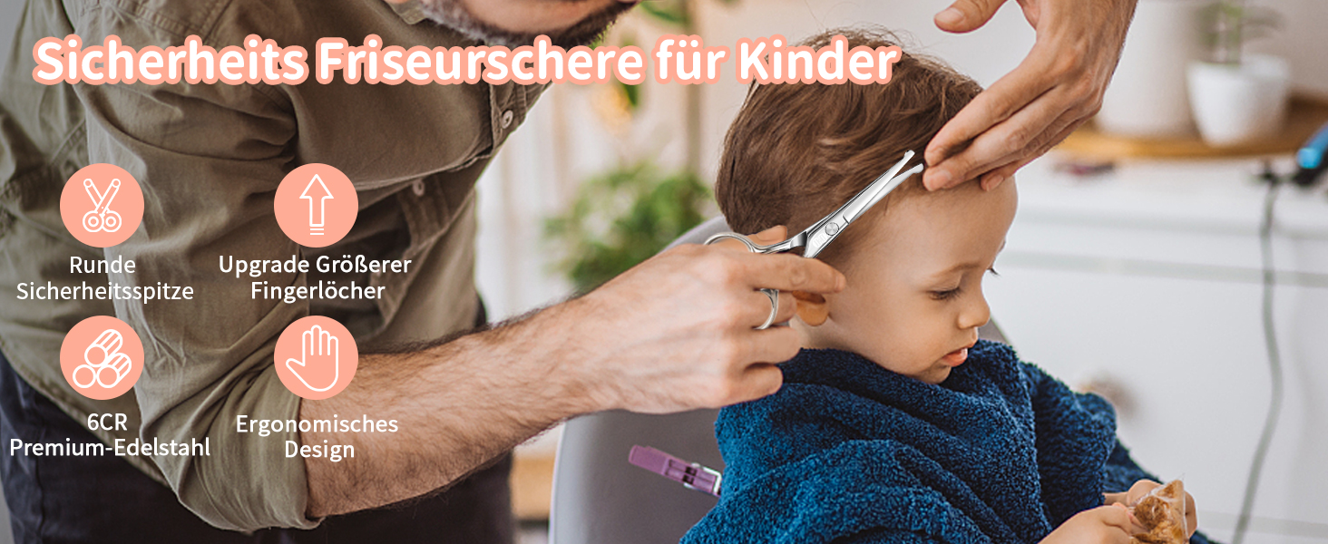 Професійний набір ножиць для стрижки волосся CIICII (6.7 дюймів) - ножиці для стрижки та прорізання волосся, бороди, догляду за волоссям для чоловіків, жінок, домашніх тварин, салонів краси. (Чорний, Срібло)