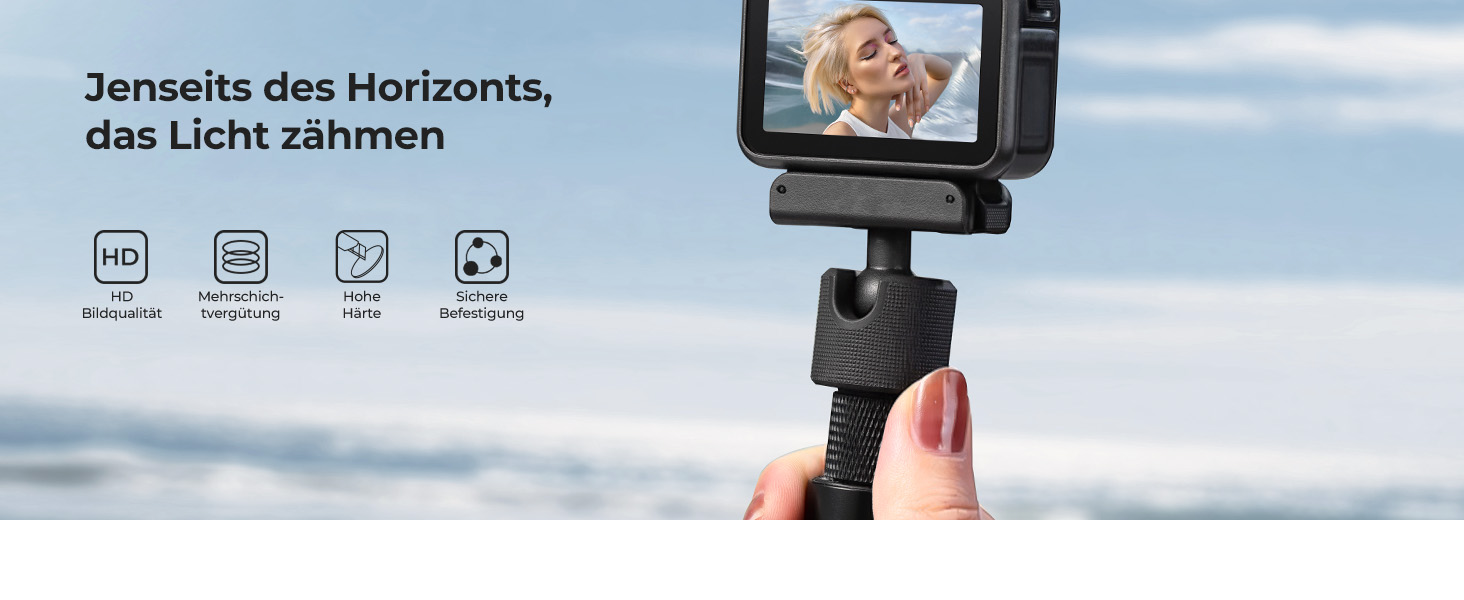 Набір ND-фільтрів K&F Concept для DJI Osmo Nano (ND8, ND16, ND32, ND64) — 4 шт., нейтральний світлофільтр з HD-скла та алюмінієвою рамою, FD151