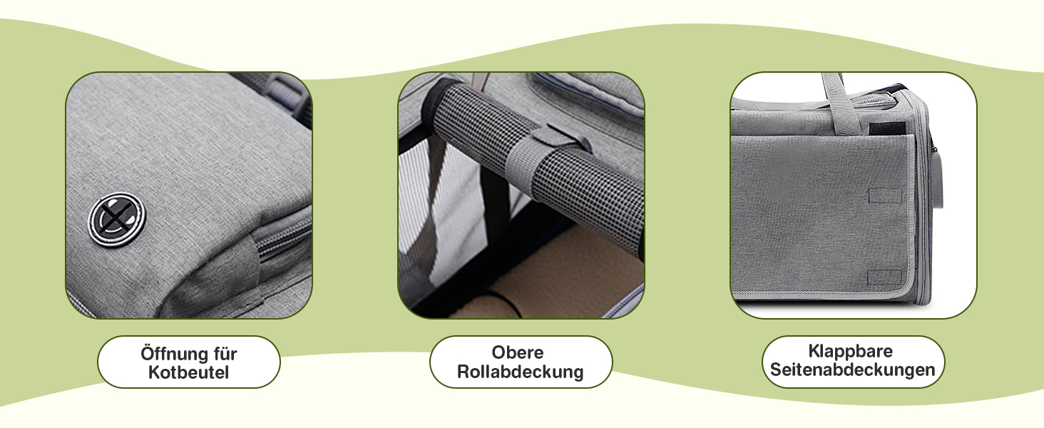 Транспортна сумка для котів та маленьких собак ALLSOPETS, до 9 кг, блакитна