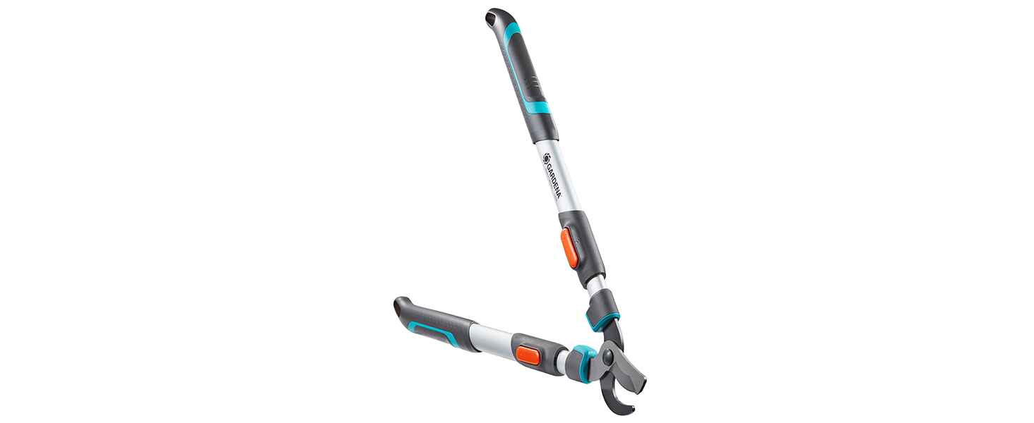 Секатор Gardena TeleCut 650-900 B, телескопічний, байпасний, для свіжої деревини, ергономічні ручки ErgoTec
