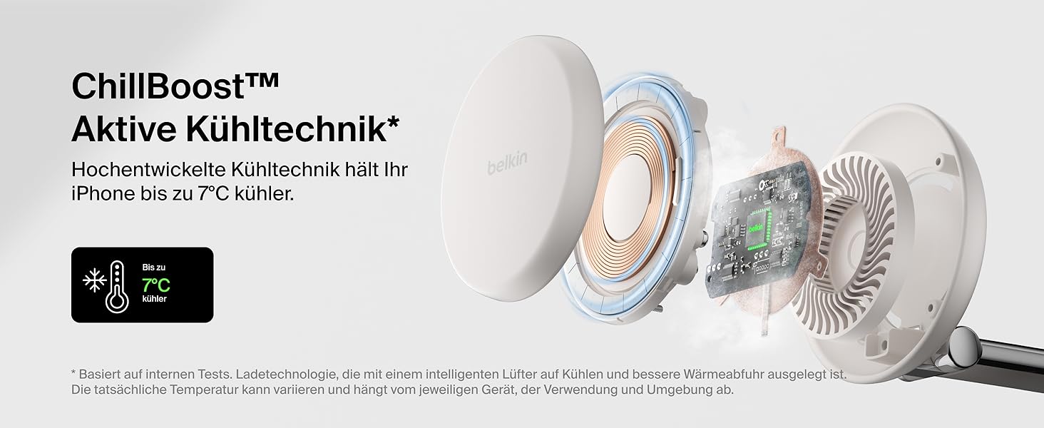 Беспроводное зарядное устройство Belkin UltraCharge Pro Qi2 3-в-1, 25W, MagSafe сумісне для iPhone, Apple Watch, AirPods, адаптер 45W, пісочний колір