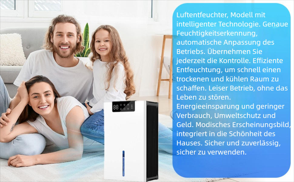 Електричний осушувач повітря 12L/день з цифровим дисплеєм вологості, тихий, з автоматичним розморожуванням, режим сну, проти вологи та плісняви, для спальні та ванної кімнати