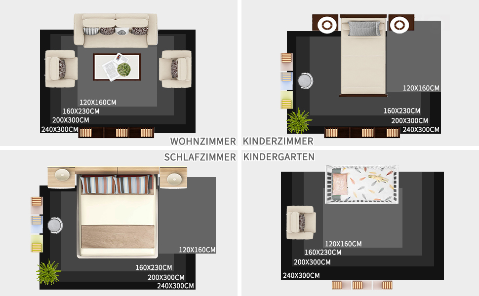 Килим Sour Lemon Hochflor сірого кольору для вітальні, 160x230 см, миючий, з антиковзаючою основою, великий, пухнастий, сучасний, для спальні, дитячої кімнати (слонова кістка, 240 x 300 см, прямокутний)