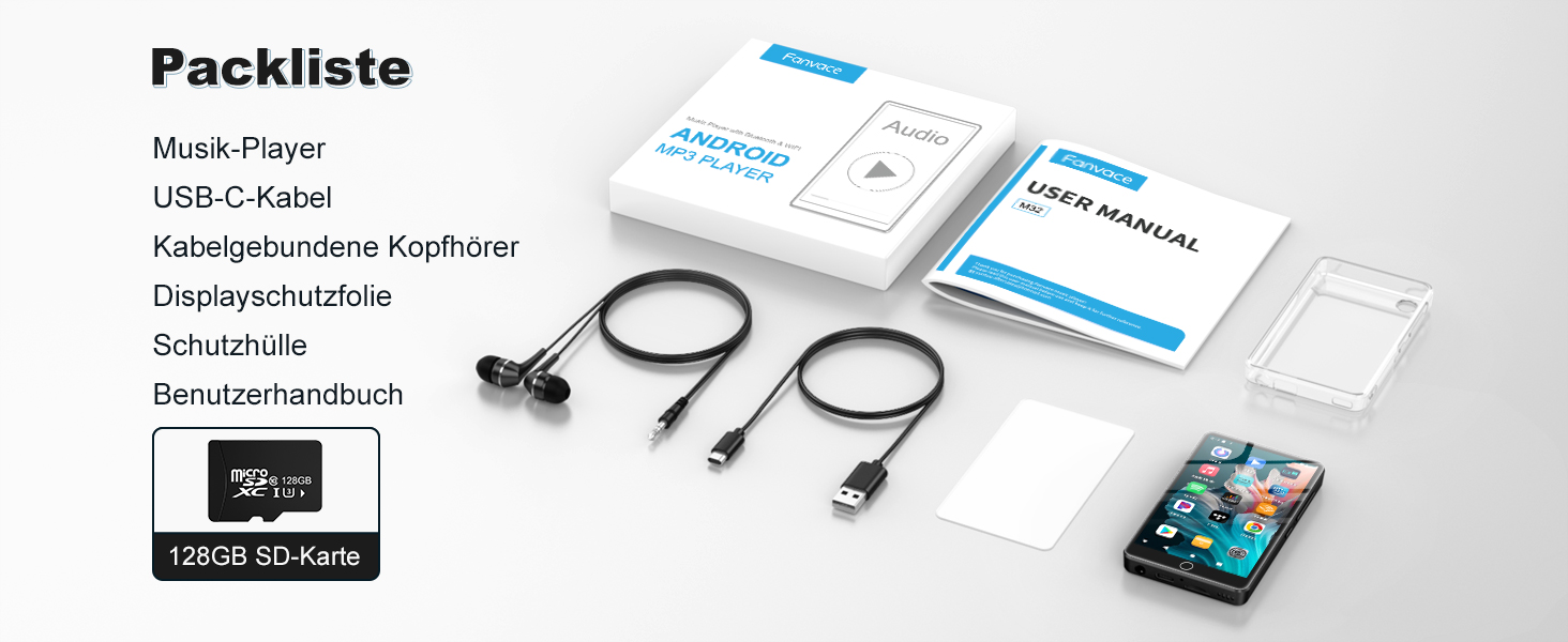 MP3 плеєр Spotify з WiFi та Bluetooth, Android MP4 плеєр для дітей 4.02