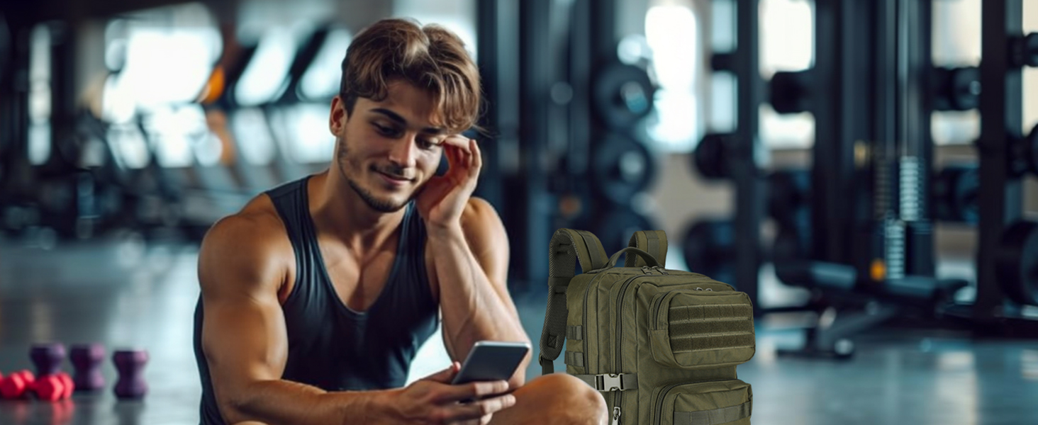 ProCase тактичний рюкзак 40 л, військовий армійський штурмовий рюкзак для туризму, полювання, трекінгу, кемпінгу, великий об’єм, зелений