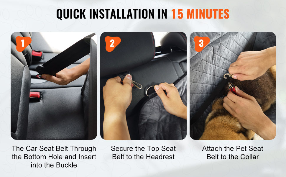 Автокрісло для собак VEVOR, підвищення для собак у машину з кишеню для зберігання, автокрісло для домашніх тварин з прикріпленою страхувальною лінією, губчаста подушка, автоліжко для собак середніх та великих порід до 25 кг (Сірий, Large)