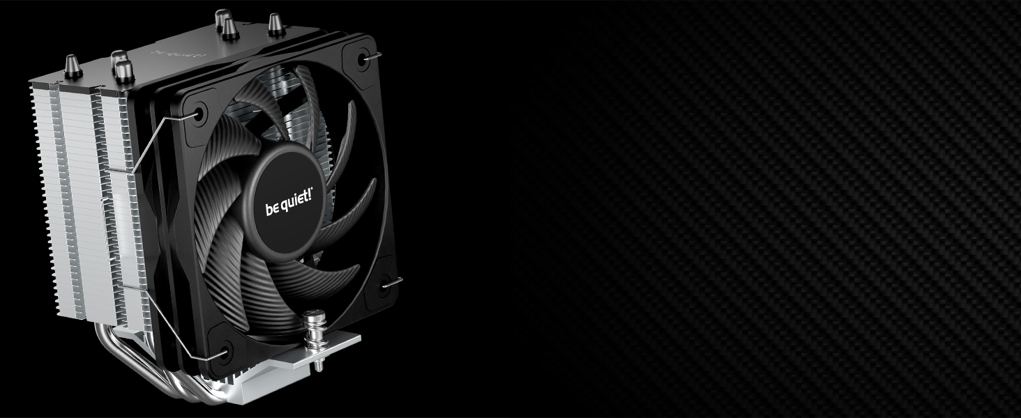 be quiet! Кулер для процесора Pure Rock Slim 3: висока продуктивність, 4 heatpipes, вентилятор 120mm PWM