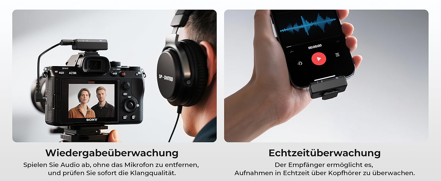 Мікрофон FULAIM X6S: Бездротовий петличний мікрофон з AI шумозаглушенням для iPhone, камер, відео та Vlogging