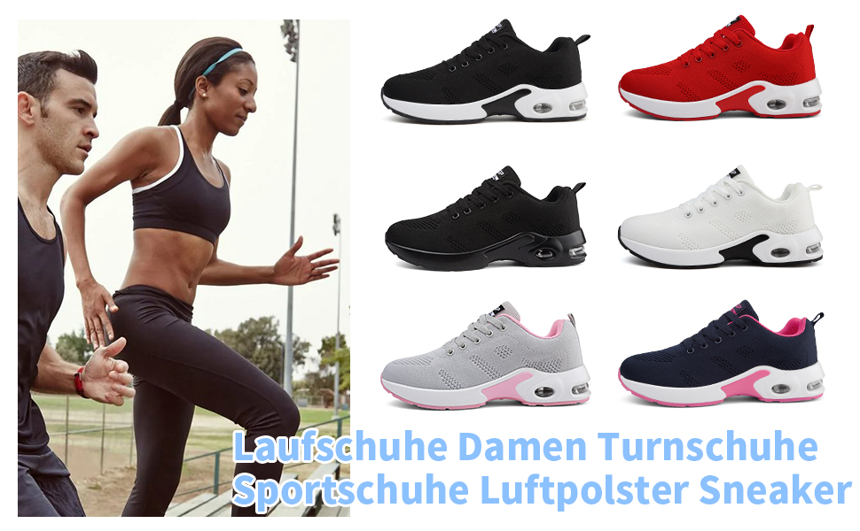 Жіночі кросівки для бігу та ходьби: спортивні, зручні, з повітряною подушкою, дихаючі, ортопедичні, з неслизькою підошвою, легкі, для залу та вулиці (чорно-білі, 39 EU)