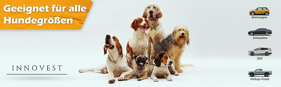 INNOVEST Захисний килимок для авто для собак - захист заднього сидіння, килимок у багажник, для подорожей та транспортування