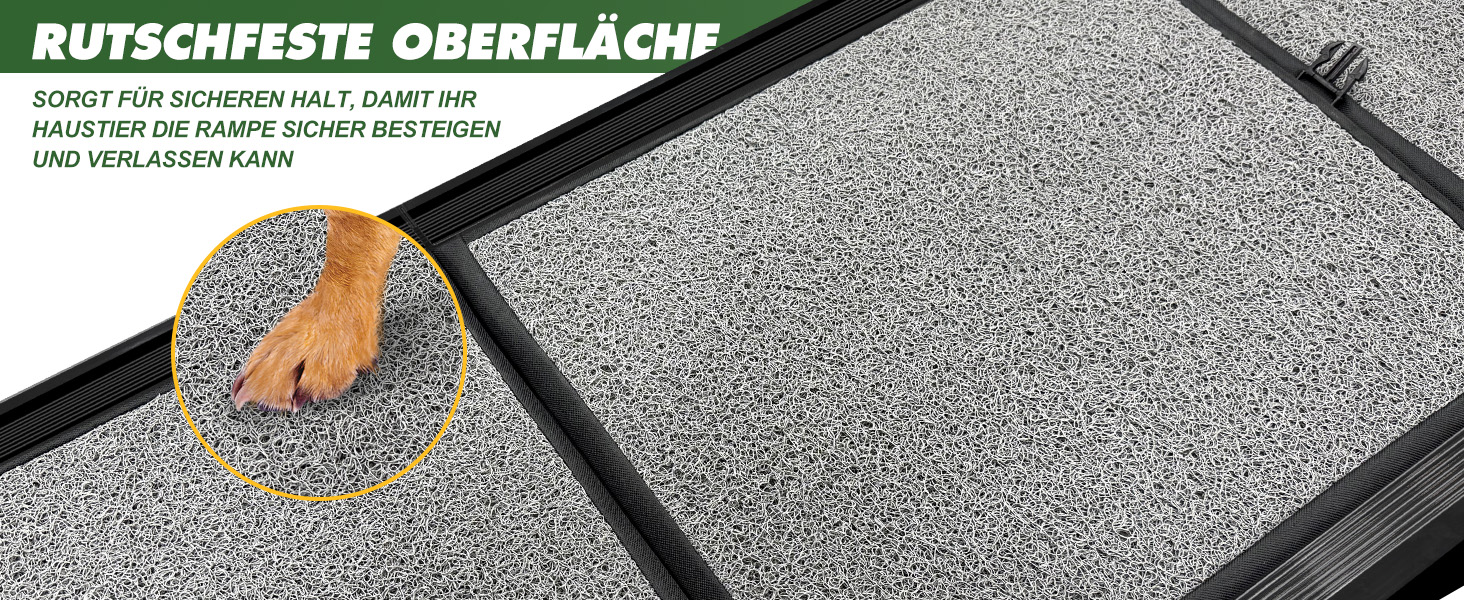 Рампа для собак Gimars 180 см, складана, для авто, вантажівок та SUV, до 110 кг