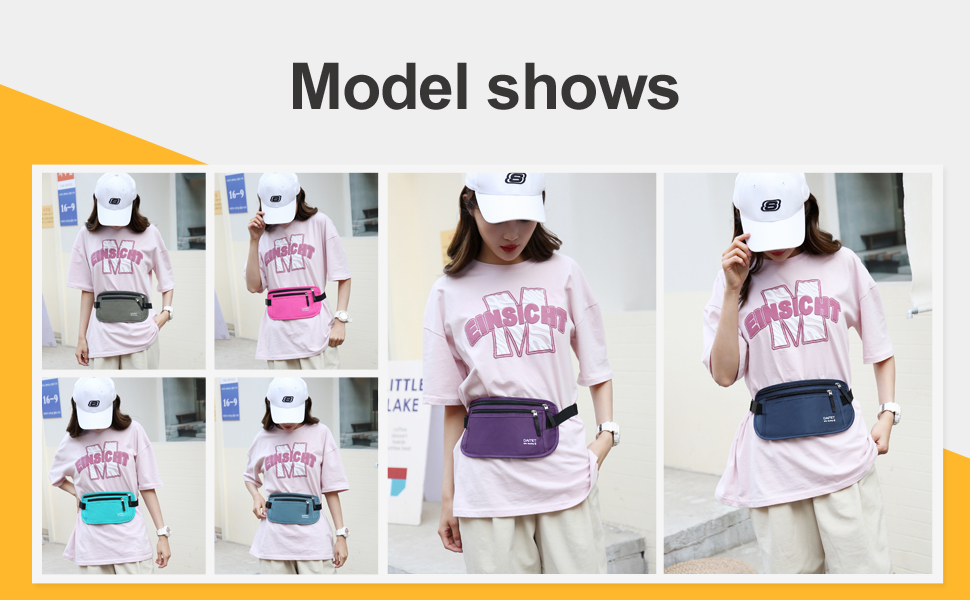 RFID-захисний пояс-сумка для грошей для чоловіків та жінок, чорний, ширина пояса 3.7 см