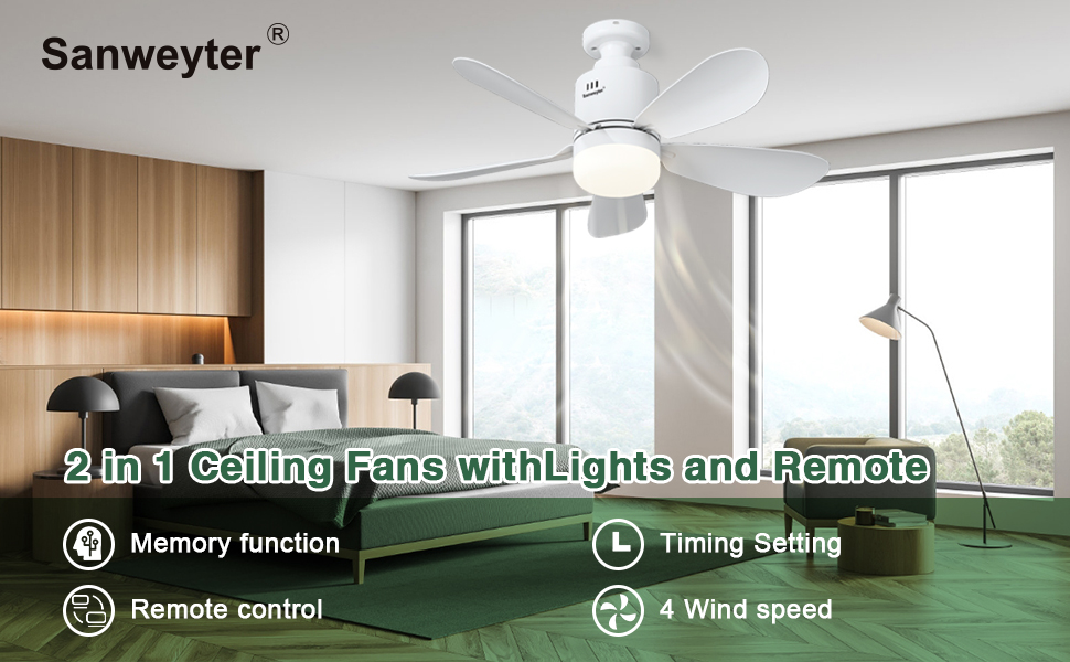 Стеляний вентилятор з підсвіткою, 53 см, з пультом дистанційного керування та таймером, 4 швидкості, регулювання температури кольору 3000K-6500K