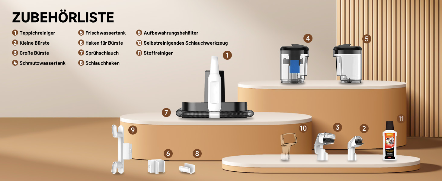 Апарат для чищення м'яких меблів та килимів | Миючий пилосос 18kPa | Для дому, авто та тварин