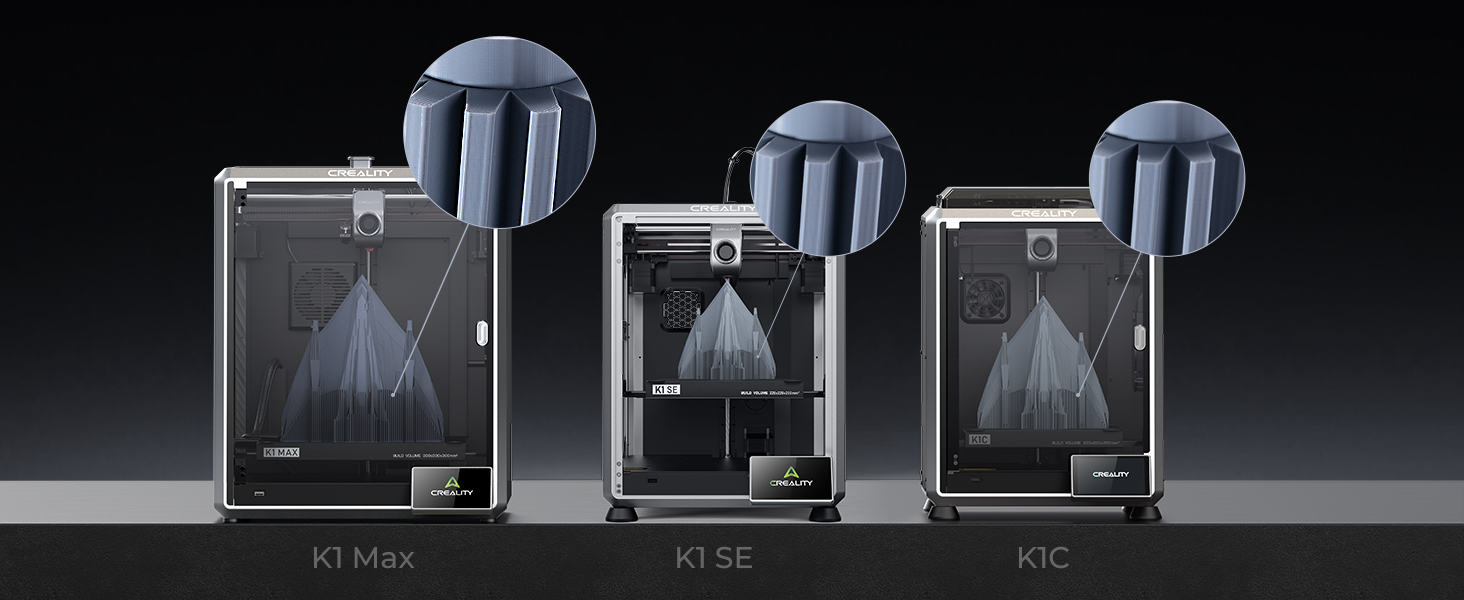 3D-принтер Creality K1C 2025 CoreXY: швидкість 600 мм/с, AI-камера, висока точність друку