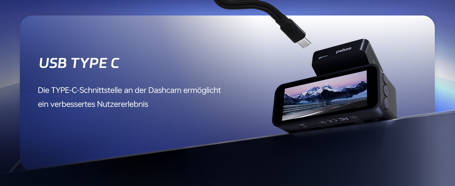 Автомобільний відеореєстратор Pelsee 4K Dashcam (передній та задній) з сенсором STARVIS 2, 3.39'' IPS дисплеєм, 24Гн паркуванням, 5.8GHz WiFi, HDR, WDR, ADAS, GPS та карткою пам'яті 64ГБ