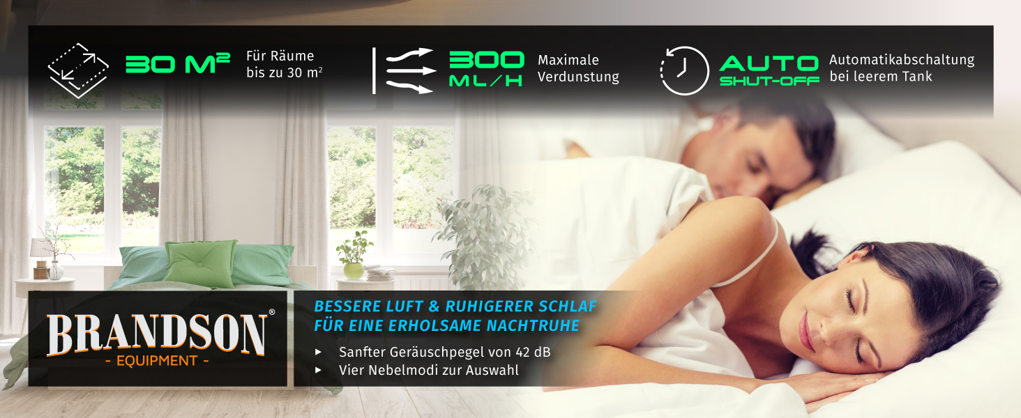 Зволожувач повітря Brandson з ефектом полум'я, керуванням від пульта, тихий, ультразвуковий, 4 режими туману, резервуар 3 літри, відсік для аромамасел, LED-підсвітка, для офісу, вітальні, спальні