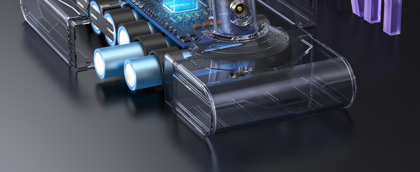 Замінний акумулятор V8 6.0 Ah для пилососів Dyson SV10 Absolute Animal Fluffy Animal Exclusive Trigger - FLYLINKTECH з фільтрами, щіткою та інструментами