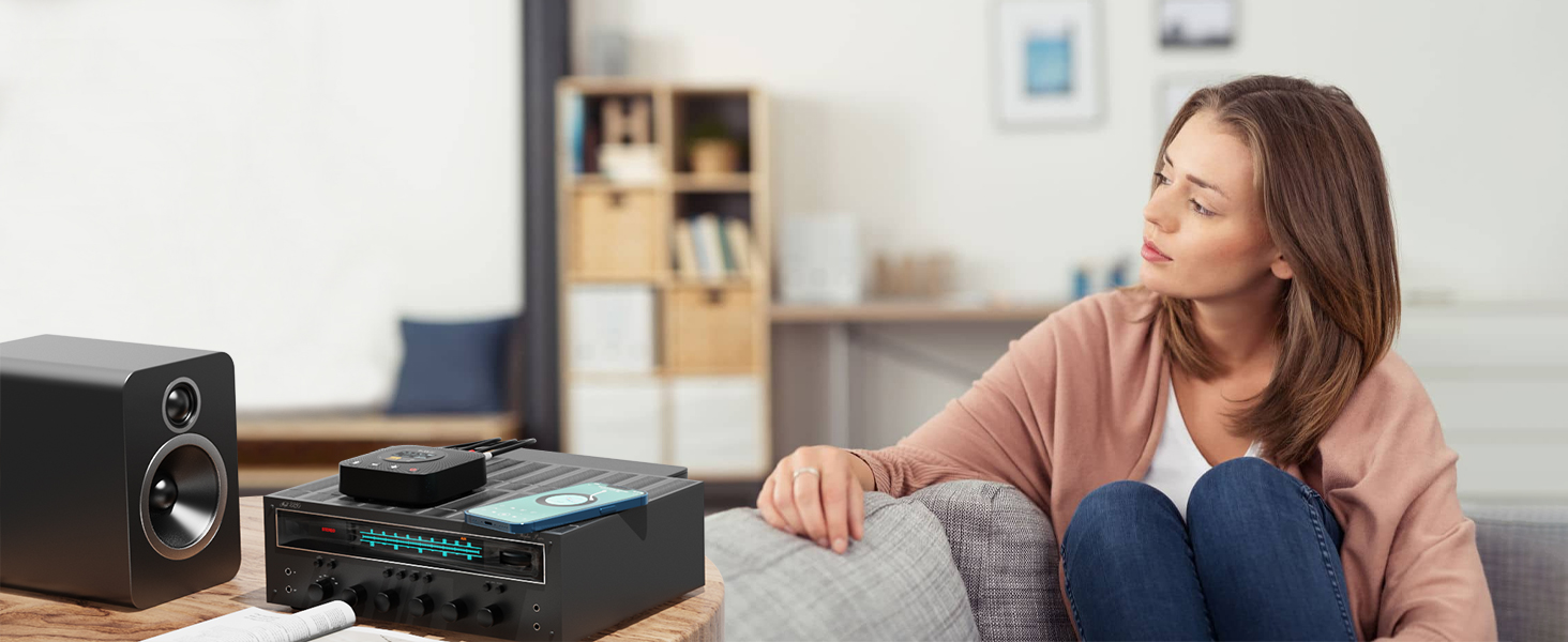 1Mii B06HD Bluetooth 5.1 Аудіоприймач: HiFi, aptX HD, Low Latency, 3.5mm/Cinch, 15 годин роботи