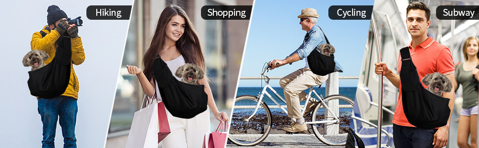 Чорна переносна сумка для собак та інших домашніх тварин, регульована, дихаюча, для прогулянок та активного відпочинку