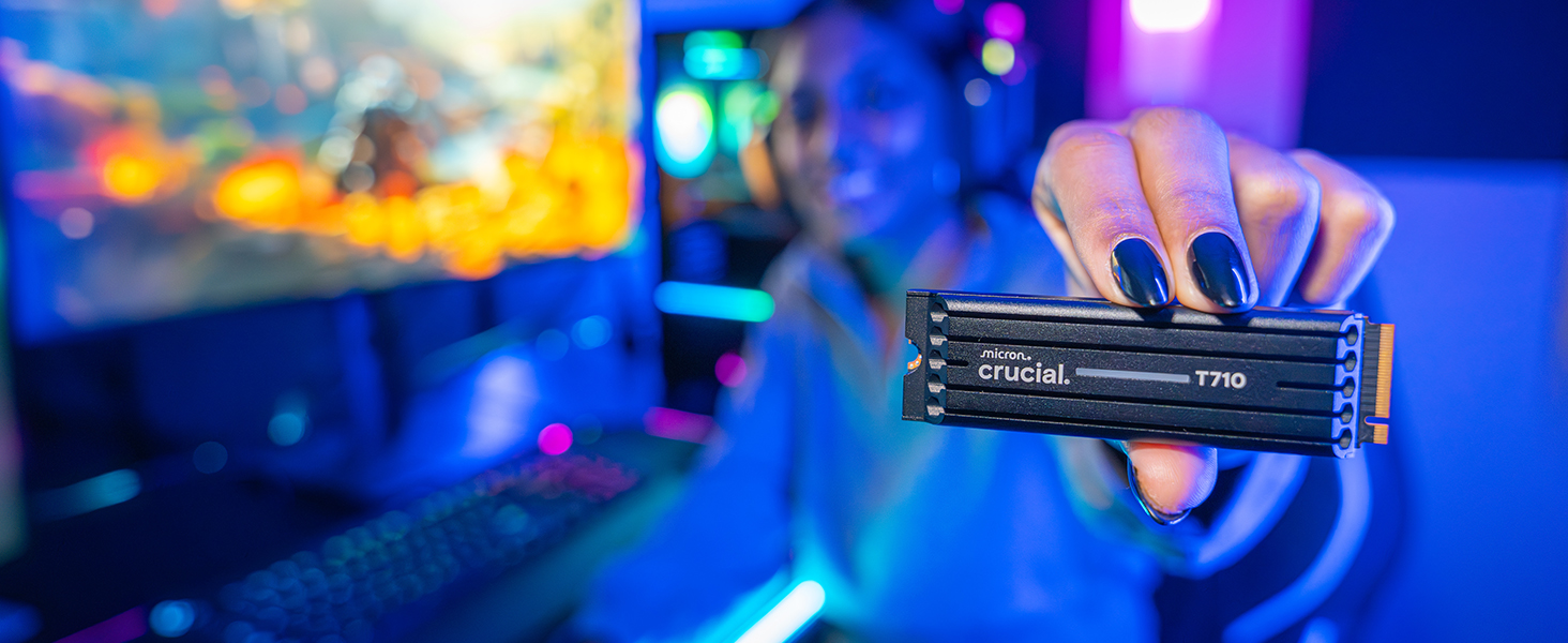 SSD Crucial T710 1TB M.2 NVMe PCIe 5.0 Gen5 - Швидкий накопичувач для ноутбука та ПК