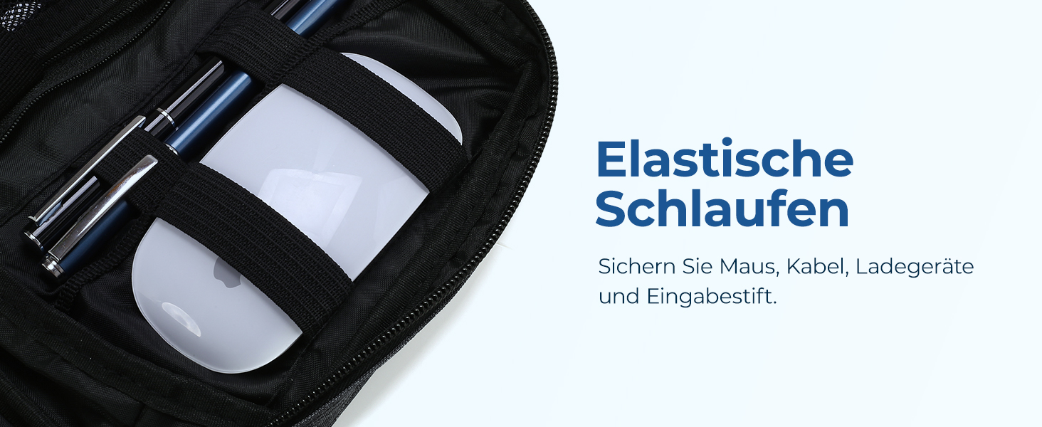 Органайзер для електроніки Bagsmart: чохол для кабелів, powerbank, USB-накопичувачів, SD-карт (рожевий/сірий)
