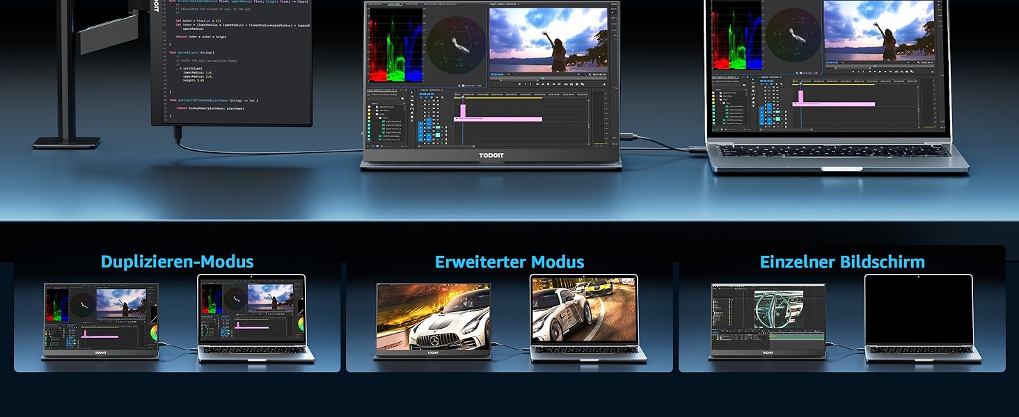 Портативний монітор Yodoit 15.6
