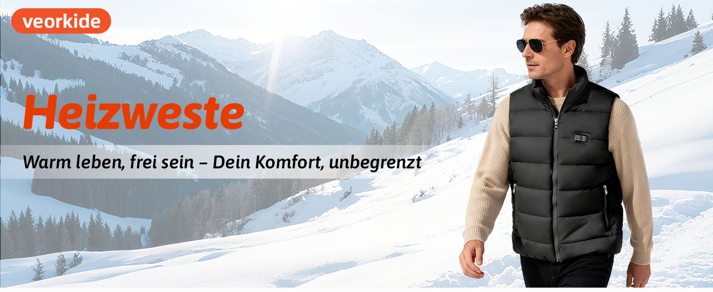 Обогріваючий жилет для чоловіків та жінок з 8 зонами обігріву та 3 рівнями нагріву, акумулятор 16000mAh, вітронепроникний, швидко гріє