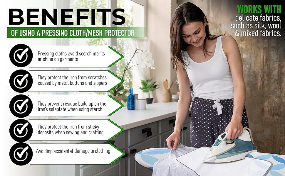 Чохол та подушка для прасувальної дошки, стандарт та велика, синій, преміум якість