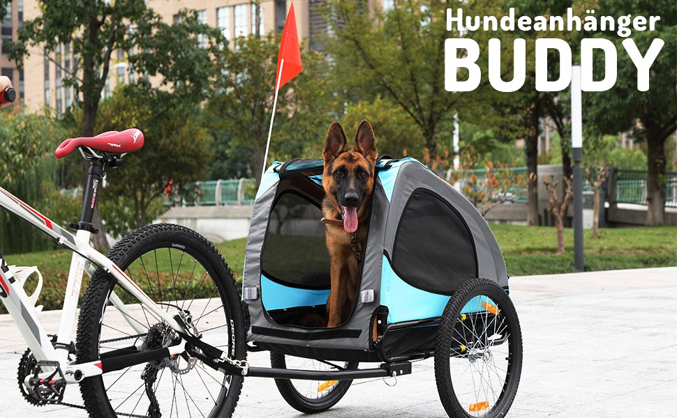 Фahrradanhänger Zoomundo Buddy для собак, тюркіс (транспортування собак)