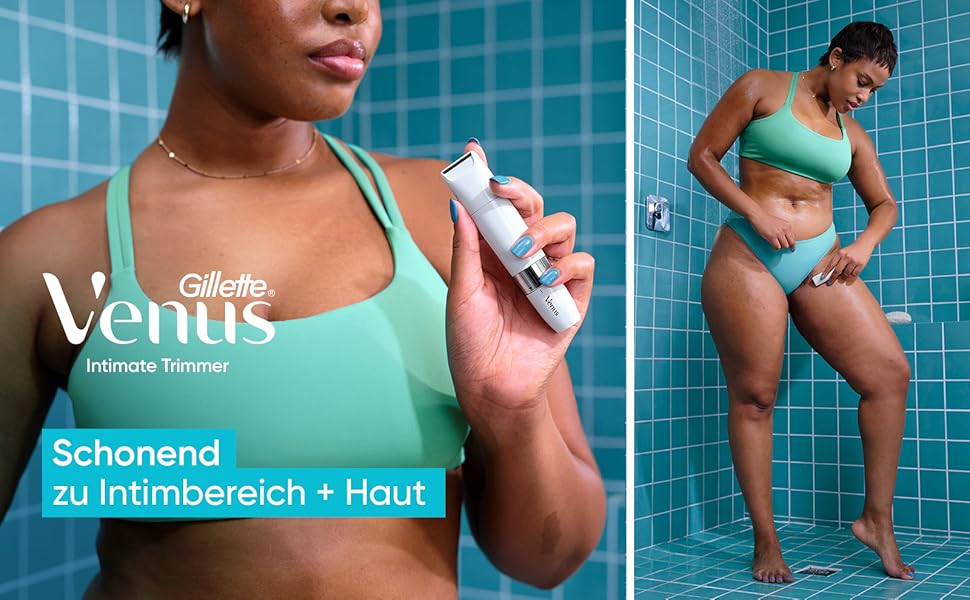 Жіноча бритва Gillette Venus для зони бікіні з 5 змінними лезами, тример для депіляції інтимних зон, захист від подразнень