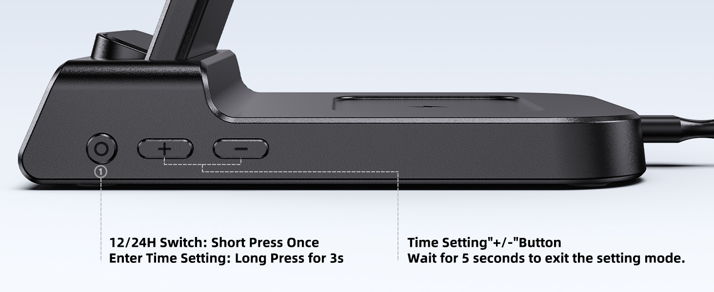 Зарядна станція 3-в-1 для Apple: iPhone 16/15/14, Apple Watch 10/9/8/7/6/SE та AirPods Pro/4. Бездротова зарядка