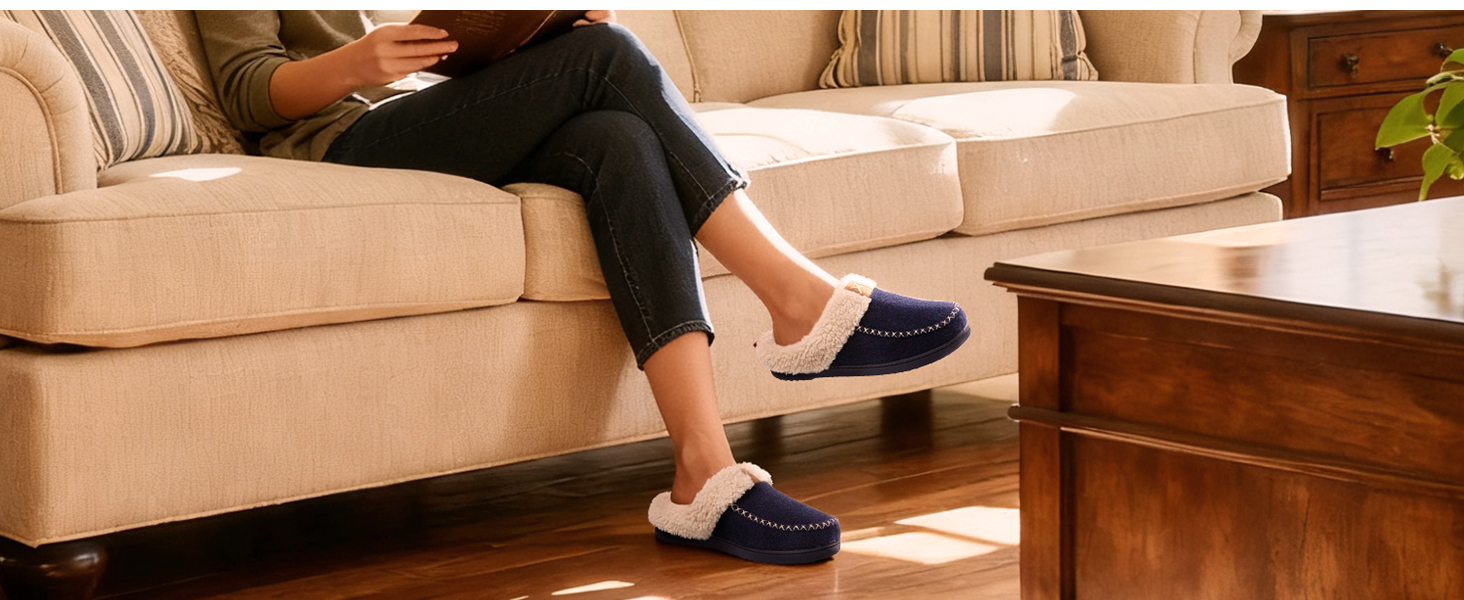 Жіночі домашні тапочки LongBay з вовняного вигляду з піною з пам'яті, м'яке Sherpa-підкладка для дому та вулиці, 38/39 EU, сірі