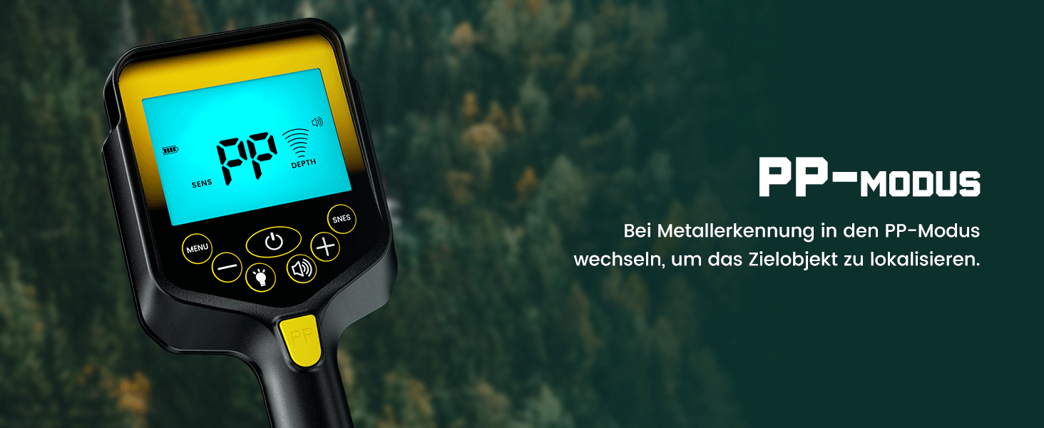 Металодетектор професійний для дорослих та дітей – вологостійкий, з LCD-дисплеєм та 10-дюймовою котушкою, бездротовий, складний, з акумулятором 2000mAh – високоточний металошукач (Оранжевий)