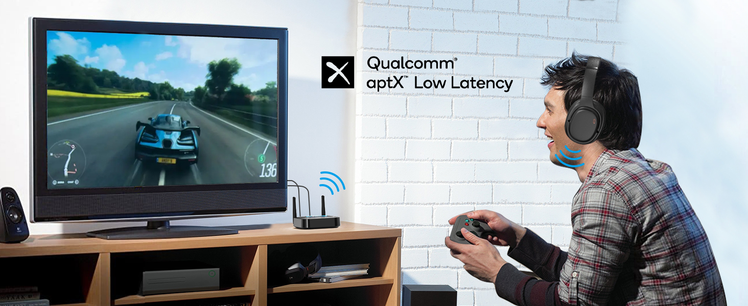 Bluetooth-трансмітер 1Mii B06TX для телевізора з підтримкою aptX Low Latency та aptX HD