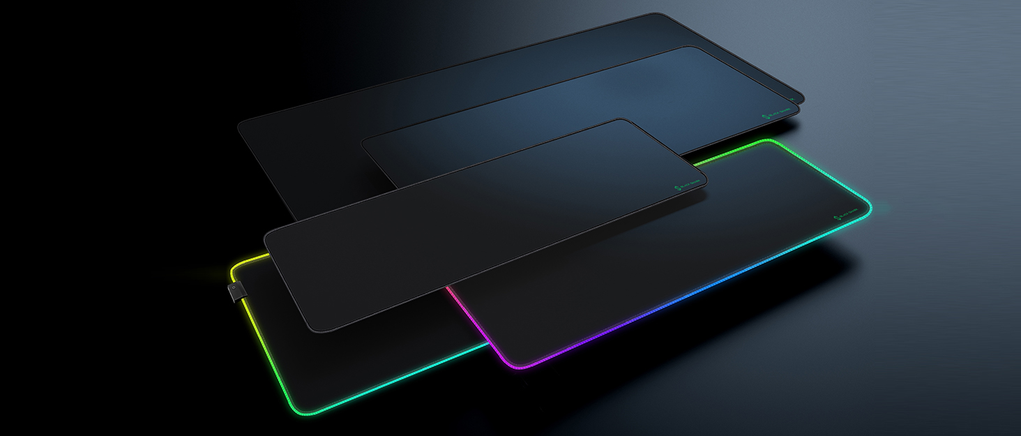 Чорний ігровий килимок Black Shark XL 900x400 мм з вологостійким покриттям та антиковзаючою основою