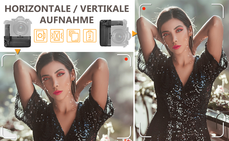 Вертикальний батарейний хват Neewer для камер Sony A9, A7III, A7RIII, сумісний з NP-FZ100 (акумулятор не входить до комплекту)