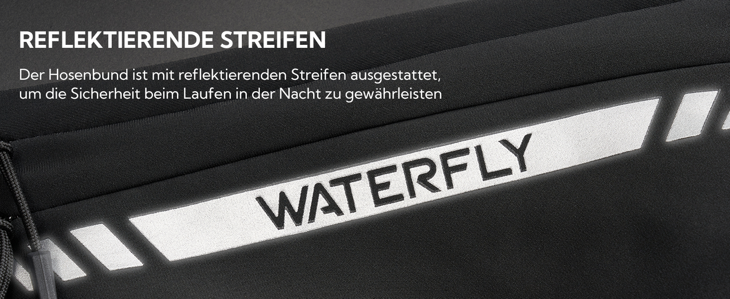 Поясна сумка для бігу Waterfly: поясна сумка для бігу, тренувань, фітнесу з 4 кишенями для телефону, чоловіча та жіноча